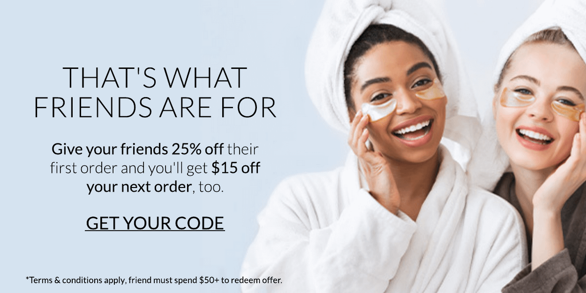 Welcome to SkinStore Referrals, receive $20 off your next order when you refer a friend